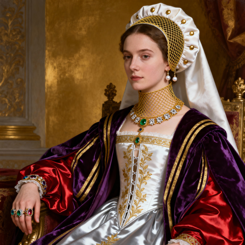 Elegant Princess in Glorious Attire