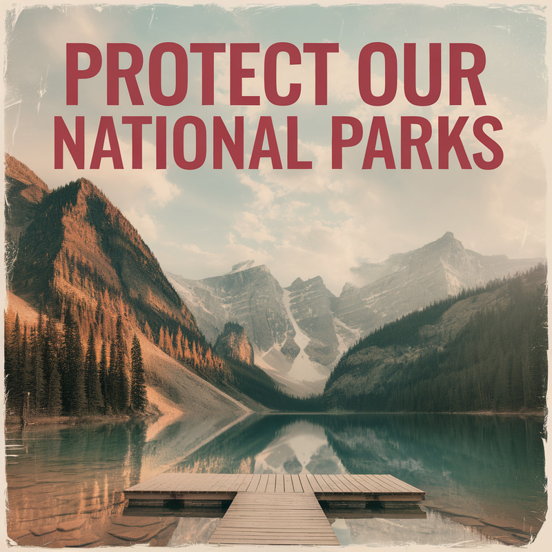 Protect Our National Parks - Awareness Poster Protect Our National Parks - Awareness Poster