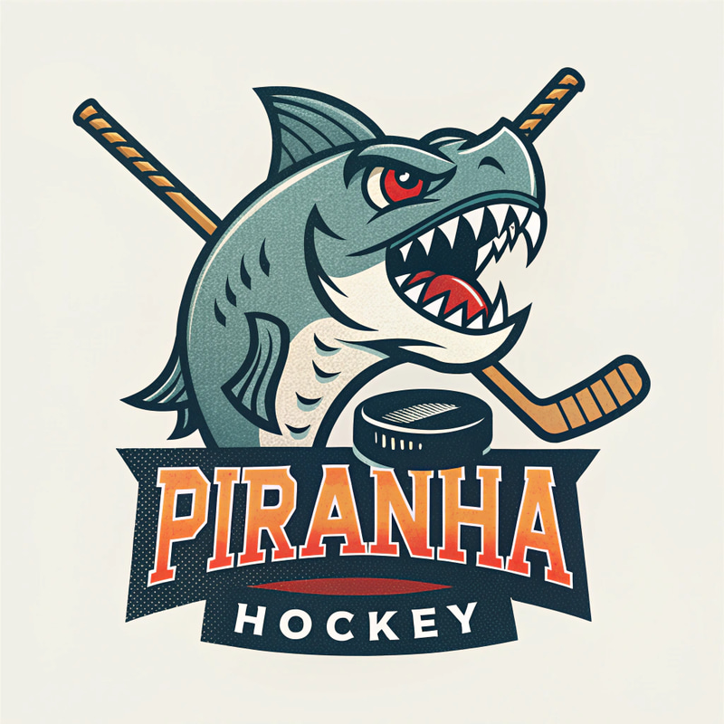 Piranha Hockey Logo - Fierce Team Spirit Piranha Hockey Logo - Fierce Team Spirit