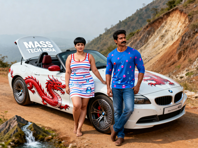 Stylish South Indian Couple by BMW Z4 – A Cinematic View