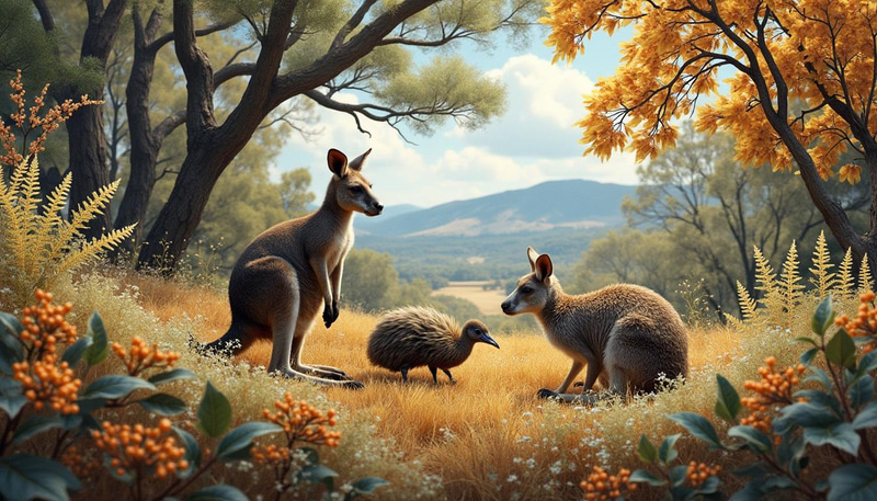 Stunning Australian & Kiwi Wildlife Landscape Art Stunning Australian & Kiwi Wildlife Landscape Art
