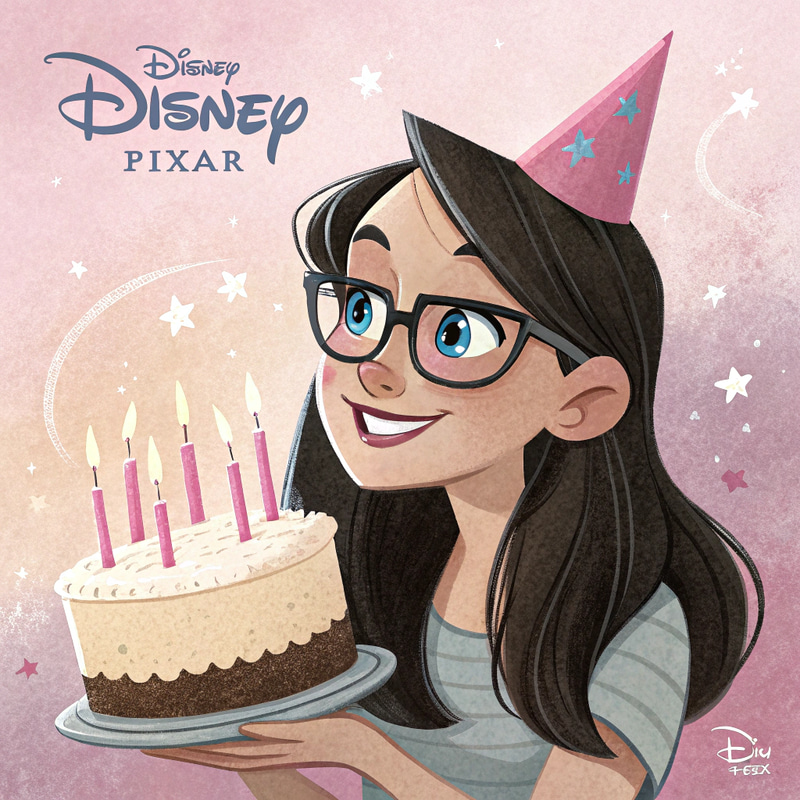 Disney Pixar Animation: Celebrating a Birthday Girl Disney Pixar Animation: Celebrating a Birthday Girl