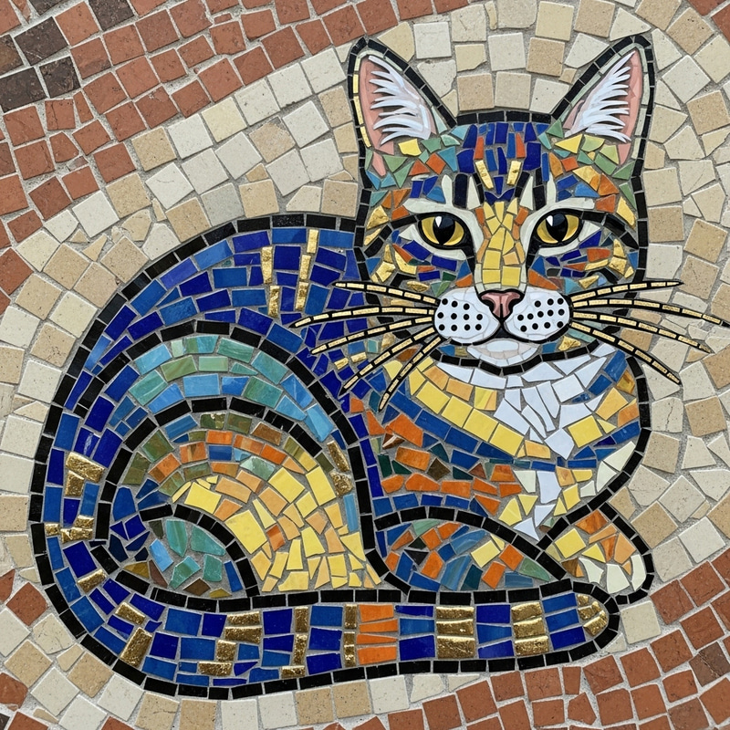 Mosaic Cat Art: Unique Feline Creations Mosaic Cat Art: Unique Feline Creations