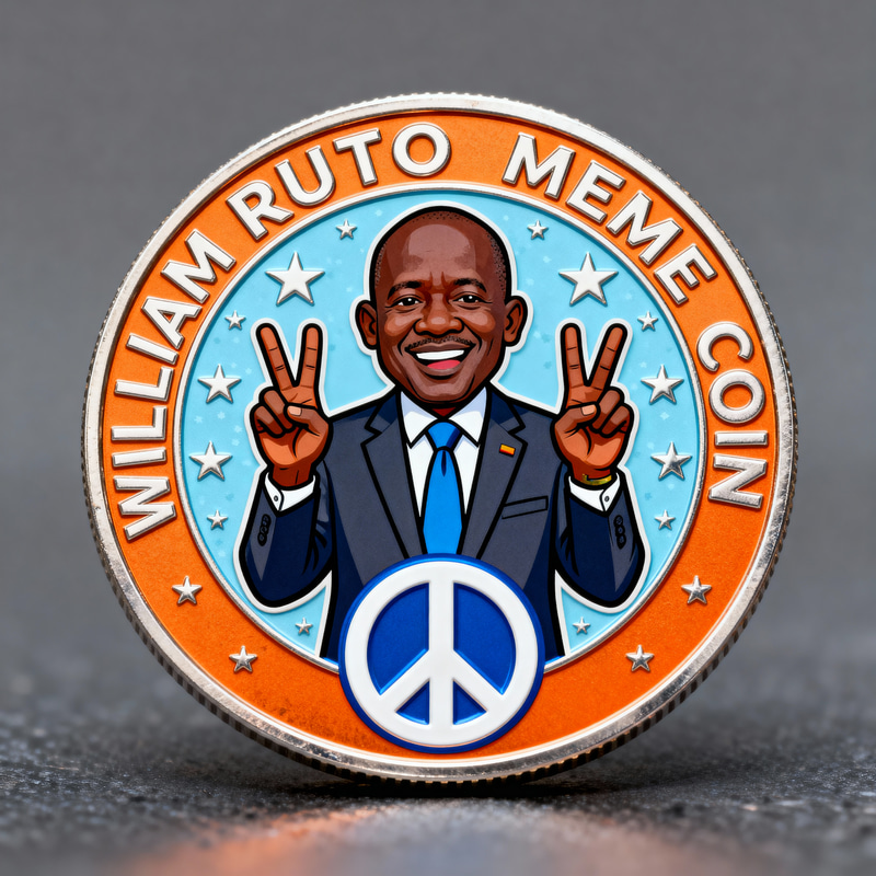 William Ruto Meme Coin - Peace Sign