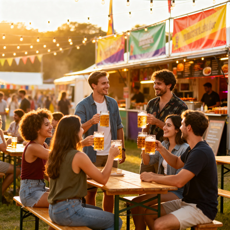 Outdoor Beer Festival Fun