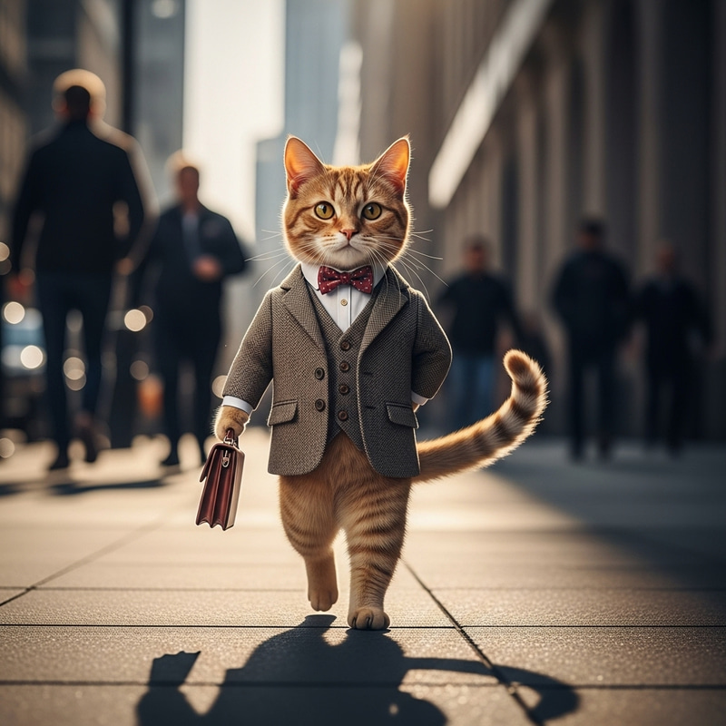 Cat Walking Like a Man - Unique Animal Behavior