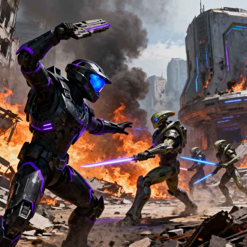 Halo Reach Spartan vs Covenant Elite Ultras Halo Reach Spartan vs Covenant Elite Ultras