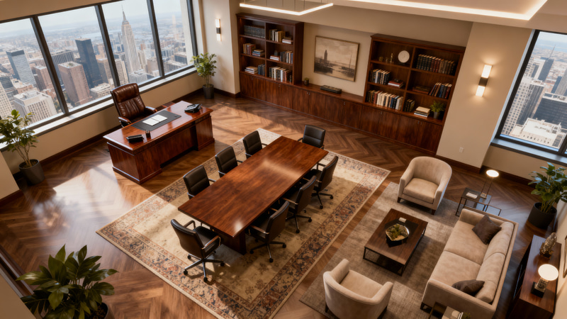 Luxurious Modern Corner Office Design Ideas Luxurious Modern Corner Office Design Ideas