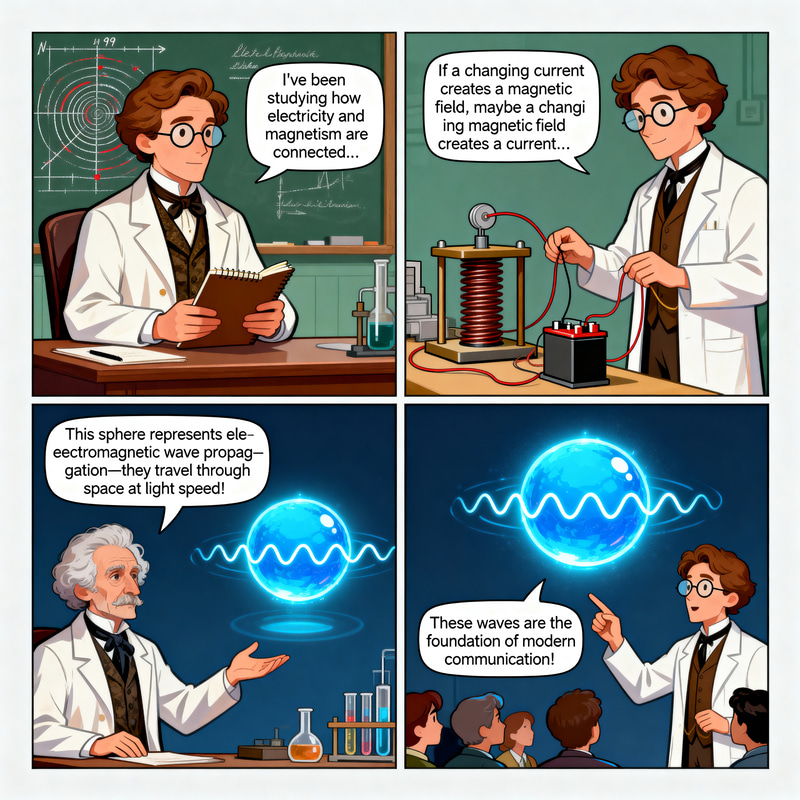 Exploring Electromagnetic Waves: Comic Strip Edition