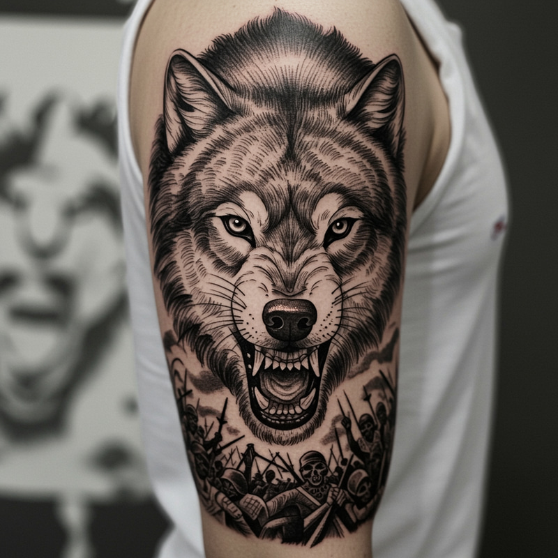 Wolf Tattoo and Rebellion Art Wolf Tattoo and Rebellion Art
