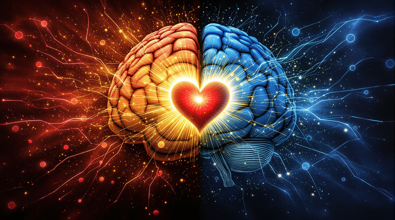 The Dual Brain: Love and Sadness Visualized The Dual Brain: Love and Sadness Visualized