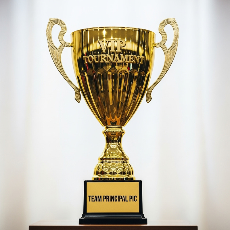 Golden Trophy Cup for VIP Tournament Winners Golden Trophy Cup for VIP Tournament Winners