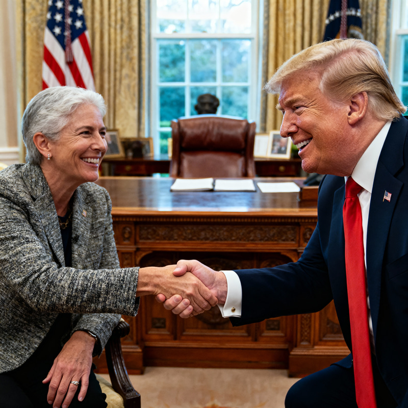 Photo with President Trump in the Oval Office