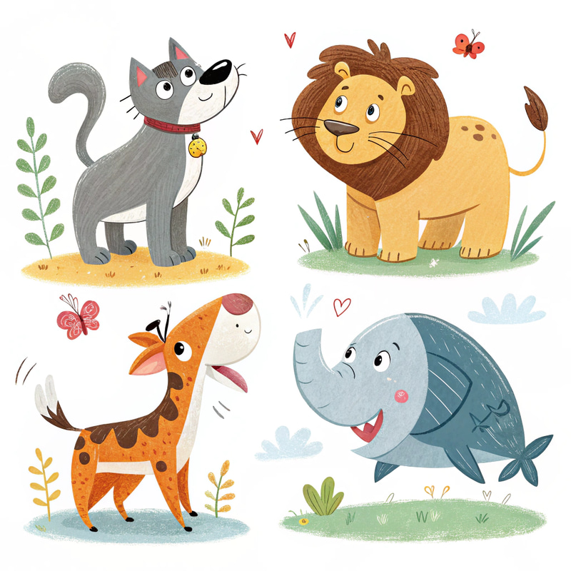 Kids' Animal Images: Dog, Cat, Lion, & More Kids' Animal Images: Dog, Cat, Lion, & More