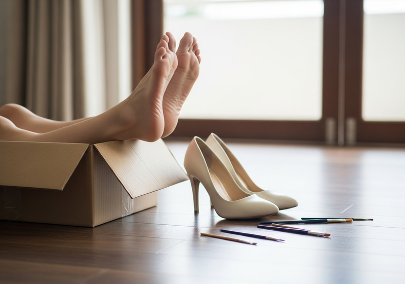 Stylish Heels & Artistic Vibes: A Unique Pose