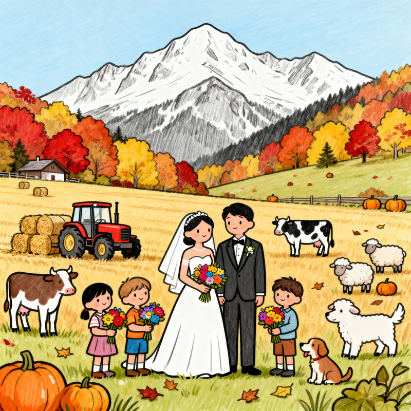 Coloring Page: Wedding at Rufana Alp Coloring Page: Wedding at Rufana Alp