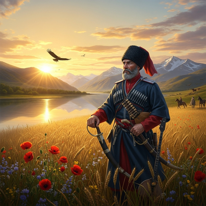 Epic Kuban Cossack Landscape Art