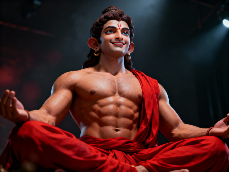 Stunning 4K Portrait of Lord Hanumodel