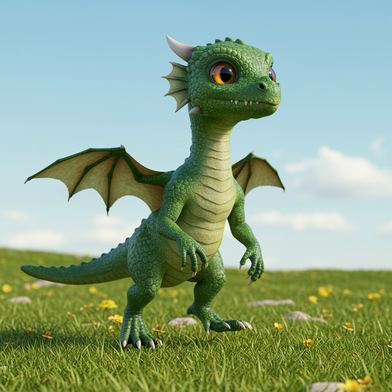 Bipedal Child Dragon - Enchanting Fantasy Creatures Bipedal Child Dragon - Enchanting Fantasy Creatures