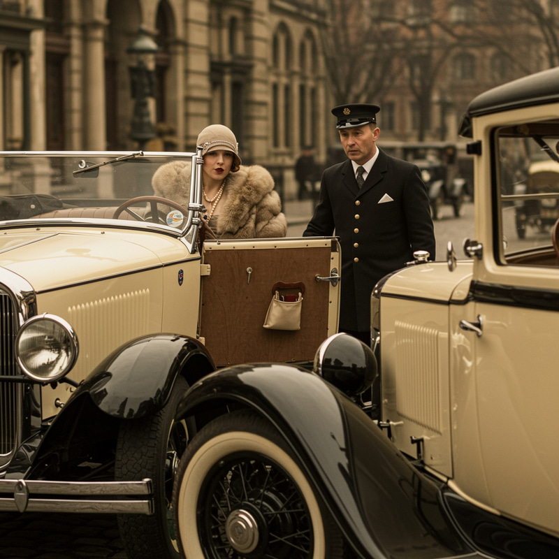 1920s Rich Lady Causes Accident Without Regret 1920s Rich Lady Causes Accident Without Regret
