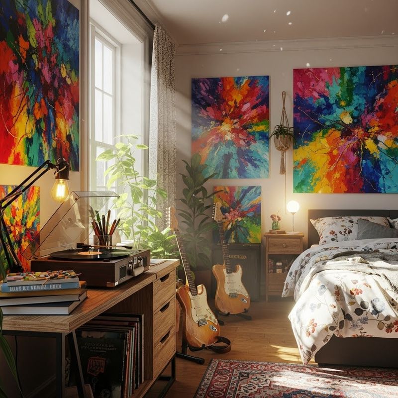 Art and Music Bedroom Ideas Art and Music Bedroom Ideas