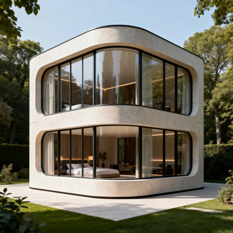 Innovative 2-Story Cube Residence Design Innovative 2-Story Cube Residence Design