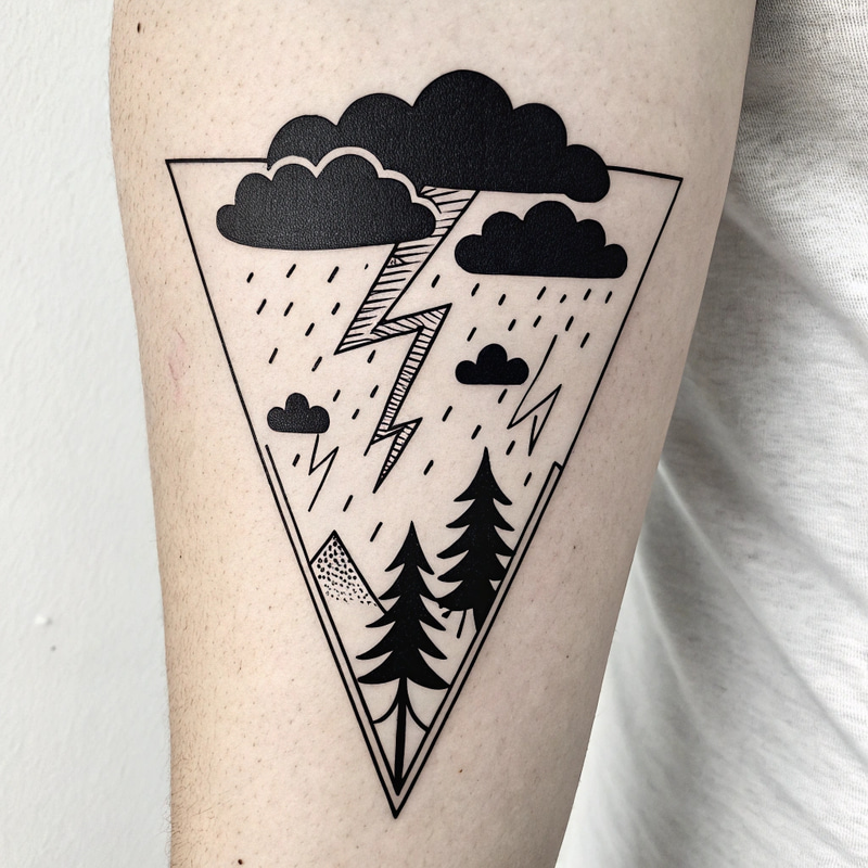 Minimalist Tattoo Symbolizing Inner Anger Minimalist Tattoo Symbolizing Inner Anger