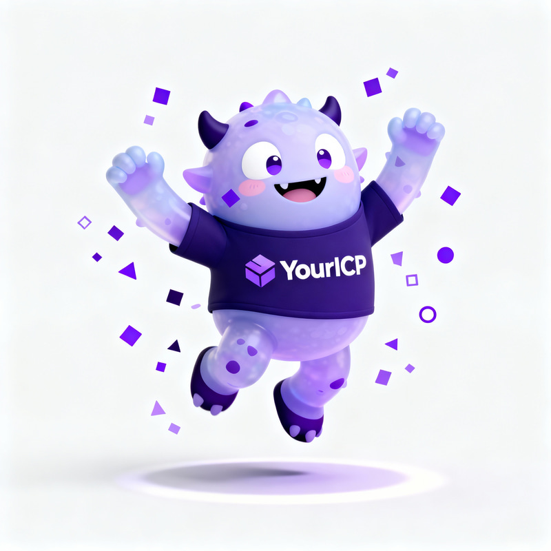 Friendly 3D Monster: YourICP's Data Cheerleader