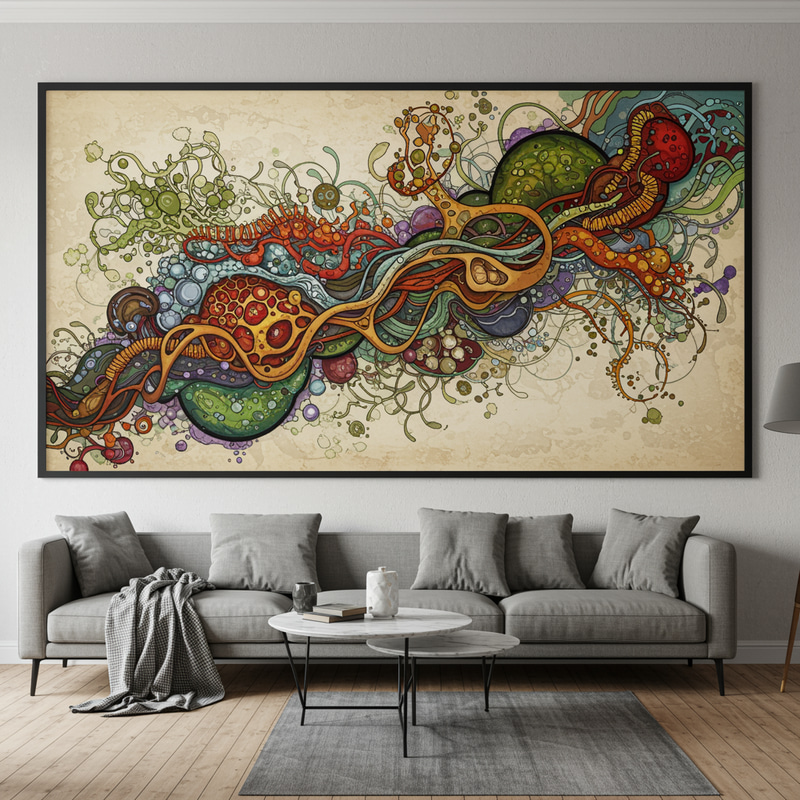 Biology Wall Art - Our World Without Text Biology Wall Art - Our World Without Text