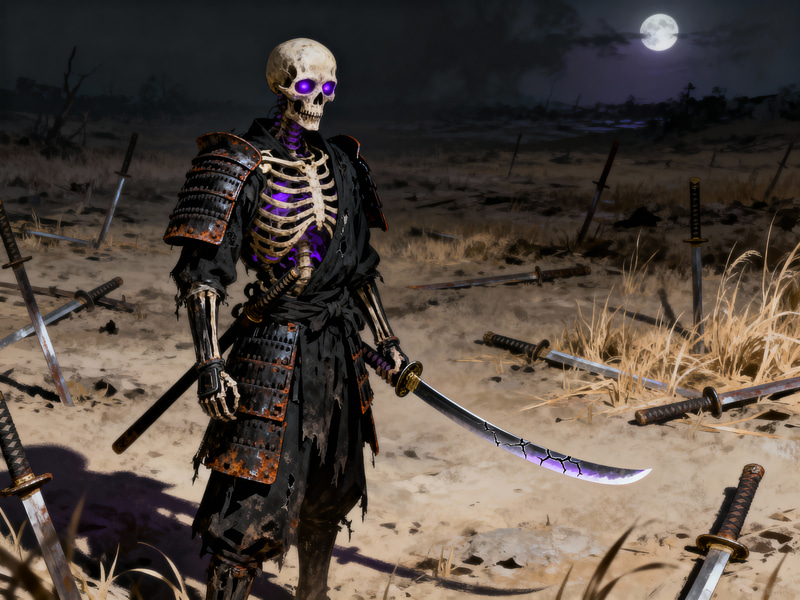 Samurai Skeleton Art & History
