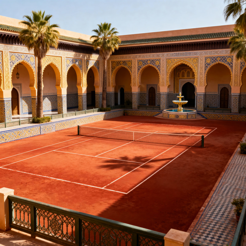 Moroccan Tennis Big Court - Premier Sports Venue Moroccan Tennis Big Court - Premier Sports Venue