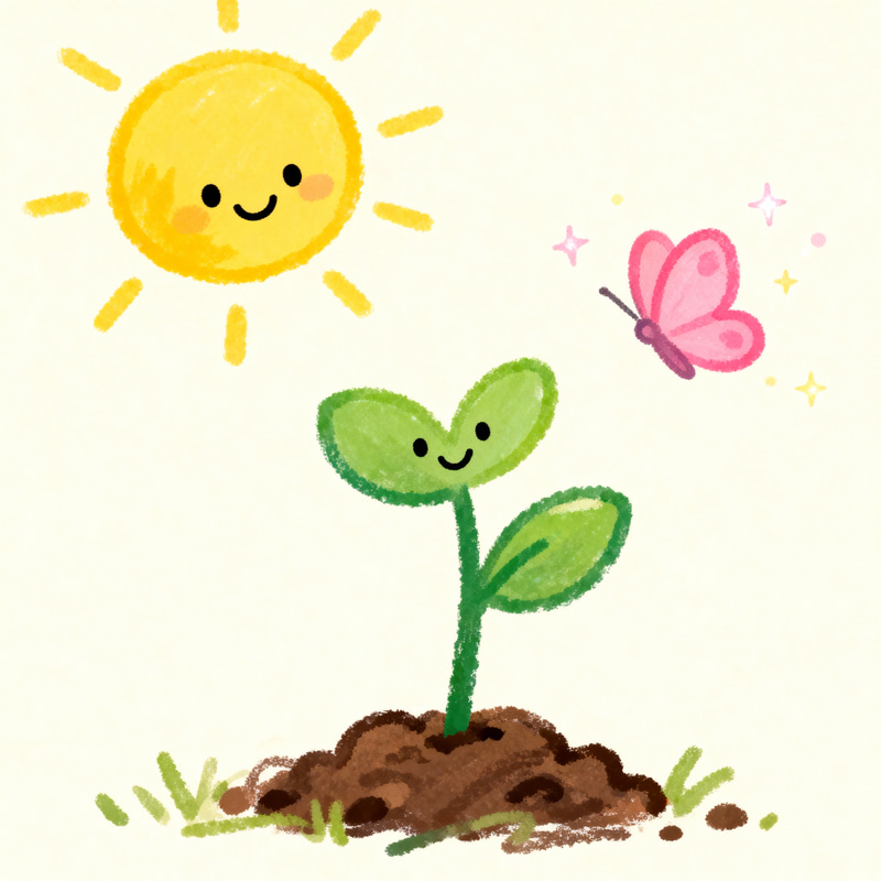 Cute Doodle Illustrating Life's Importance Cute Doodle Illustrating Life's Importance