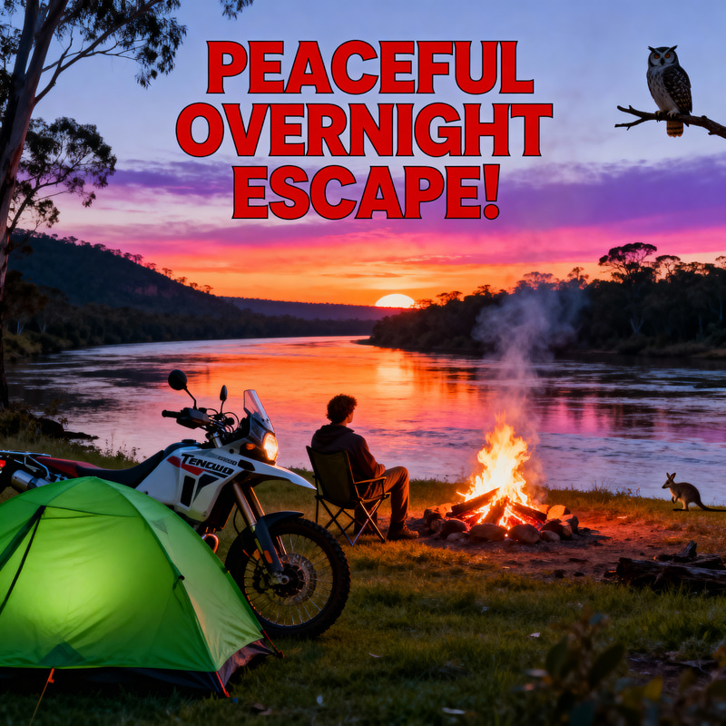 Peaceful Overnight Escape: Tenere 700 Camping