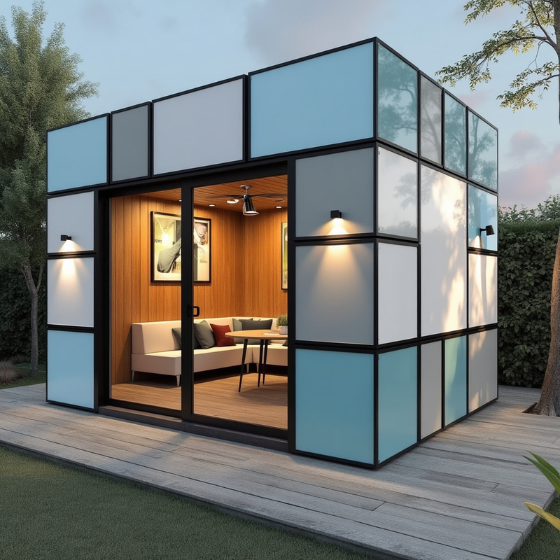 Modern Pod Office Design: Rubik’s Cube Style Modern Pod Office Design: Rubik’s Cube Style