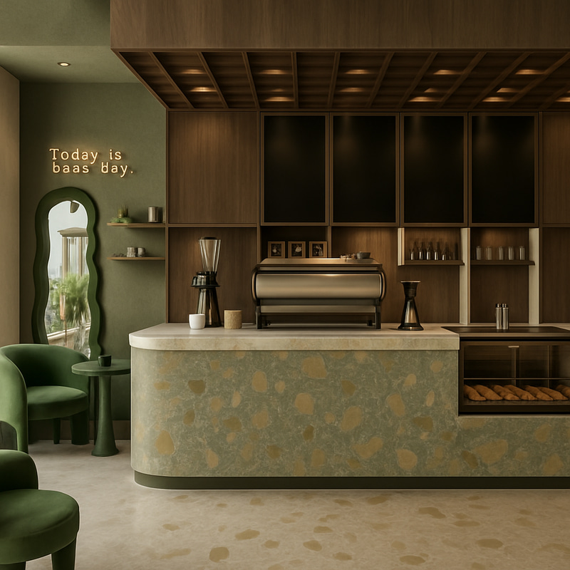 Elegant Modern Cafe Interior Design Ideas