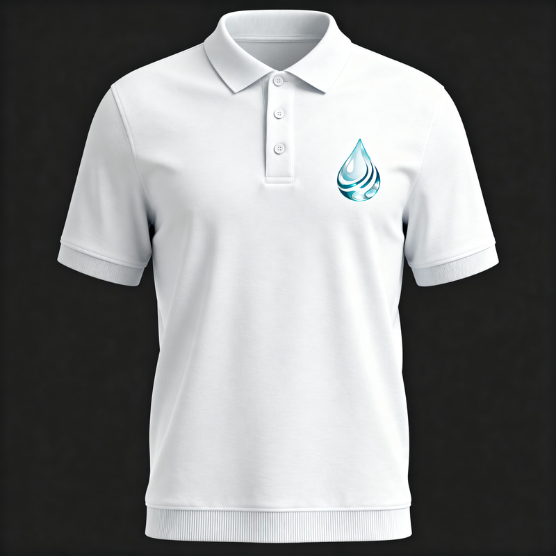 Custom Polo Shirts with Ion Water Logo