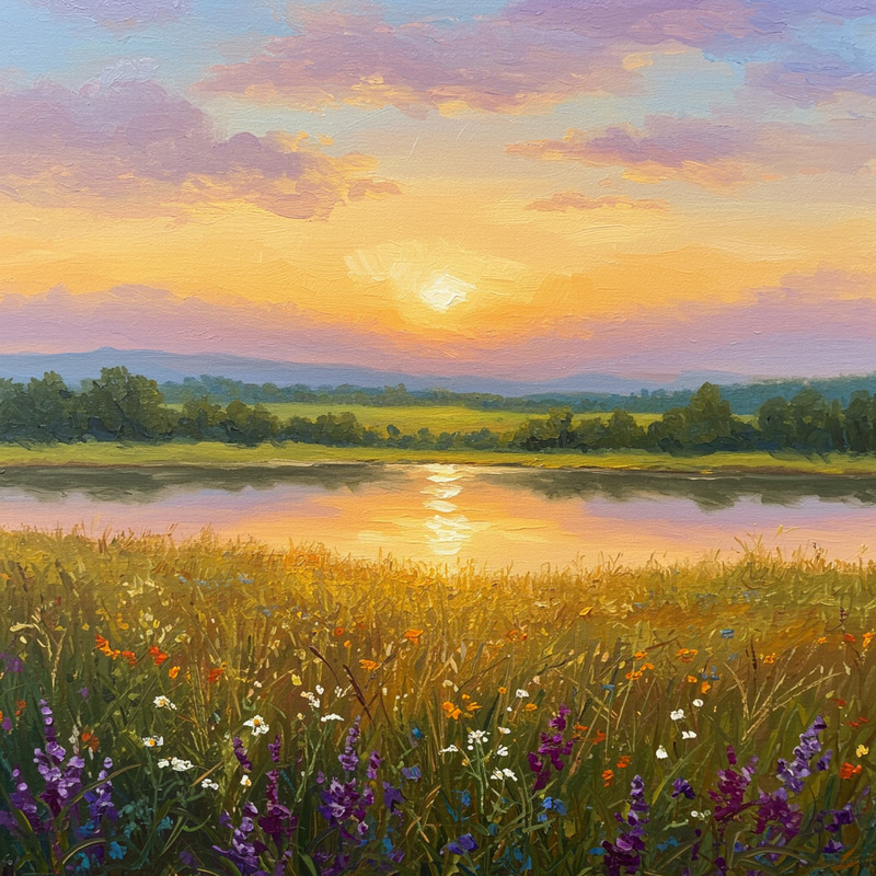 Oil Painting Background for Animal Displays Oil Painting Background for Animal Displays