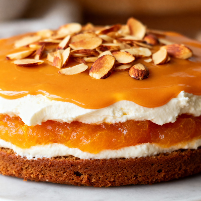 Delicious Spice Cake with Orange Jam and Mascarpone Delicious Spice Cake with Orange Jam and Mascarpone