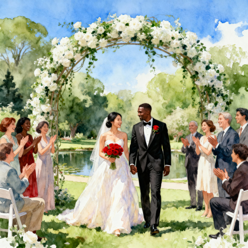 Romantic Wedding Watercolor Art Romantic Wedding Watercolor Art