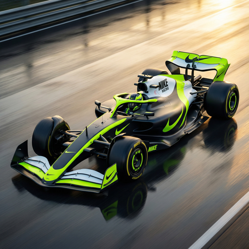 Nike F1 Car Design | Custom Artwork Nike F1 Car Design | Custom Artwork