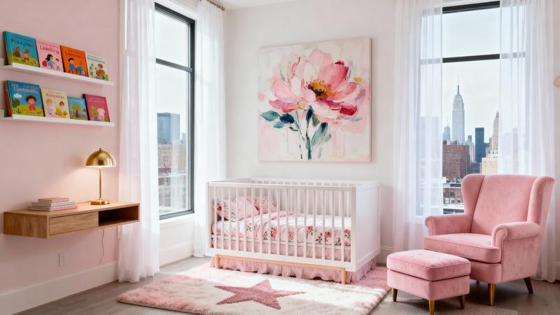 Beautiful Urban Modern Girl's Nursery Beautiful Urban Modern Girl's Nursery