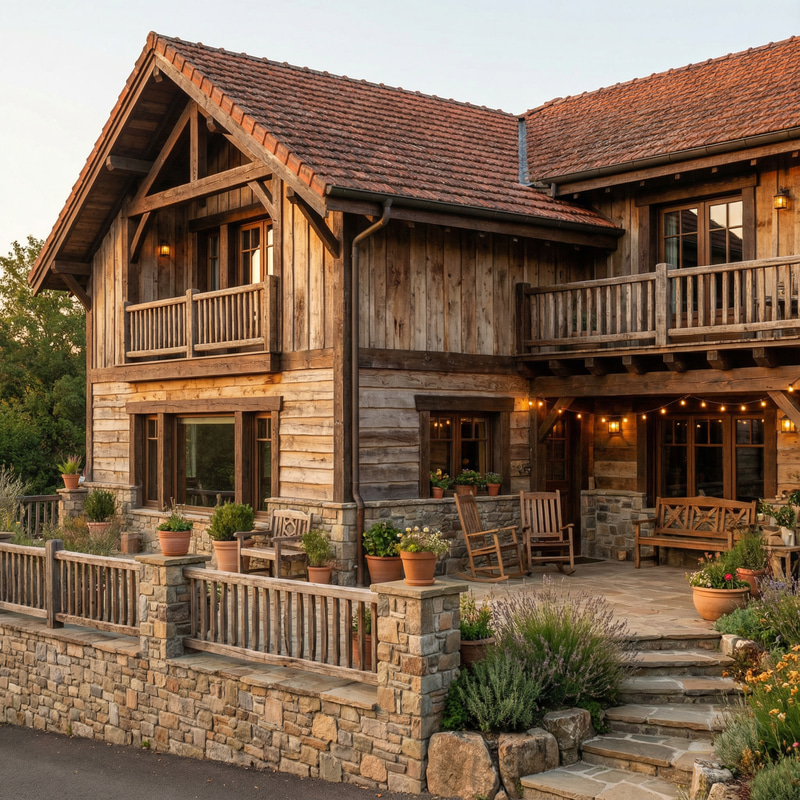 Rustic Style House Exterior Transformation Rustic Style House Exterior Transformation