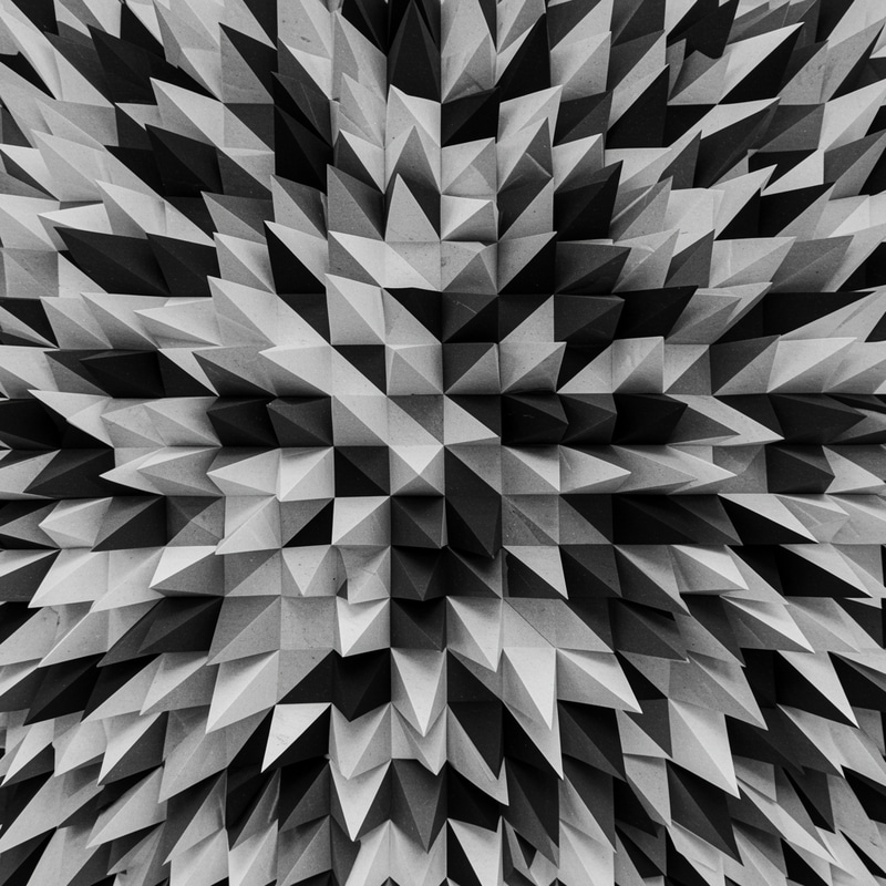 Black and White Triangle Mosaic Pattern Black and White Triangle Mosaic Pattern