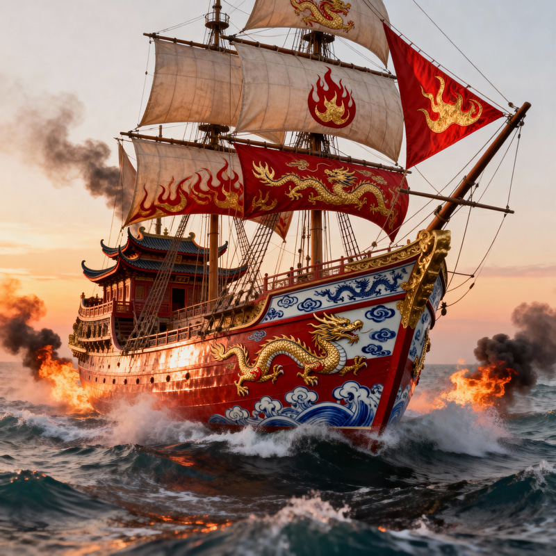 Fire Nation European Carrack Inspired by China Fire Nation European Carrack Inspired by China