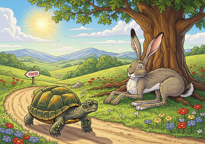 Rabbit and Tortoise Story: A Classic Tale