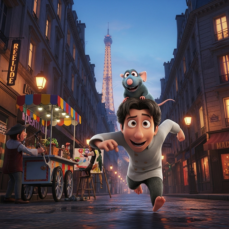 Ratatouille and Remy in the City Ratatouille and Remy in the City