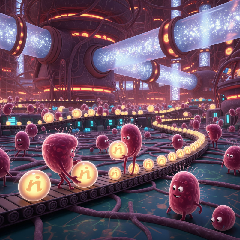 Neuron Cells in Action: Pixar-Style Animation Neuron Cells in Action: Pixar-Style Animation