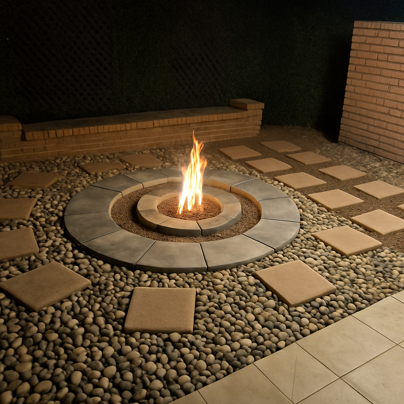 Stepping Stones and Firepit Design Ideas Stepping Stones and Firepit Design Ideas