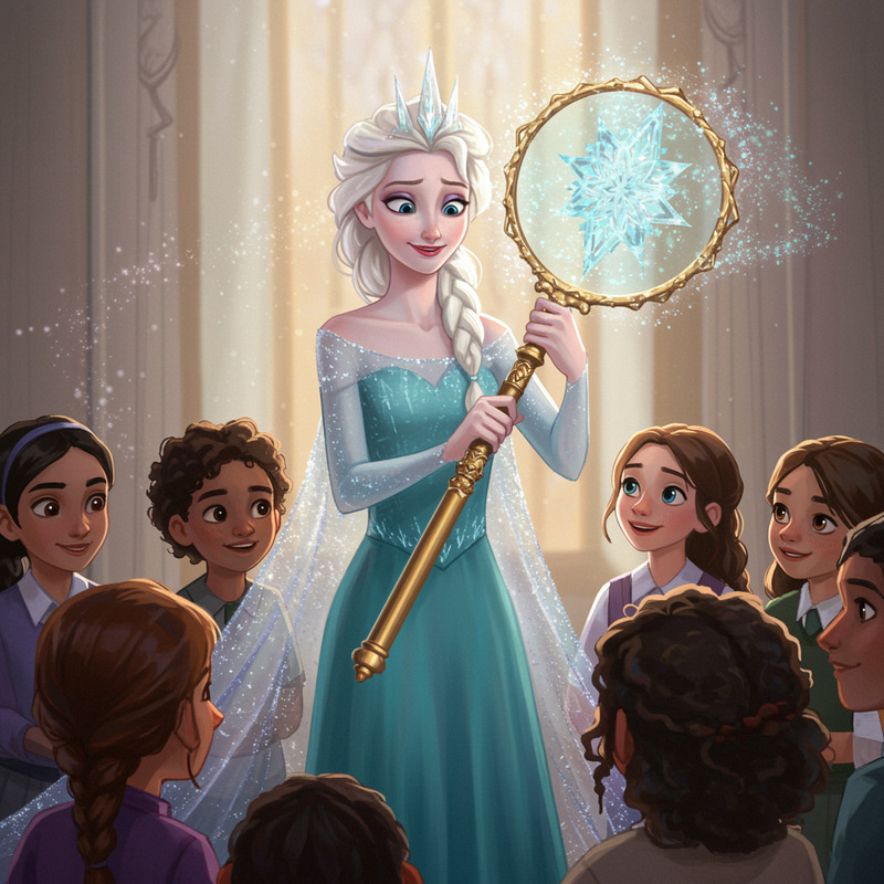 Elsa's Magical Magnifying Glass for Insightful Learning Elsa's Magical Magnifying Glass for Insightful Learning