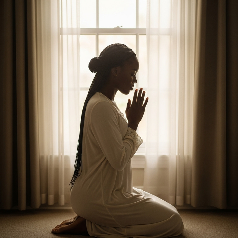 Inspirational Portrait of Reflection and Hope Inspirational Portrait of Reflection and Hope